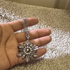 Elegant Silver and Purple Floral fashion Necklace 💕4x15$